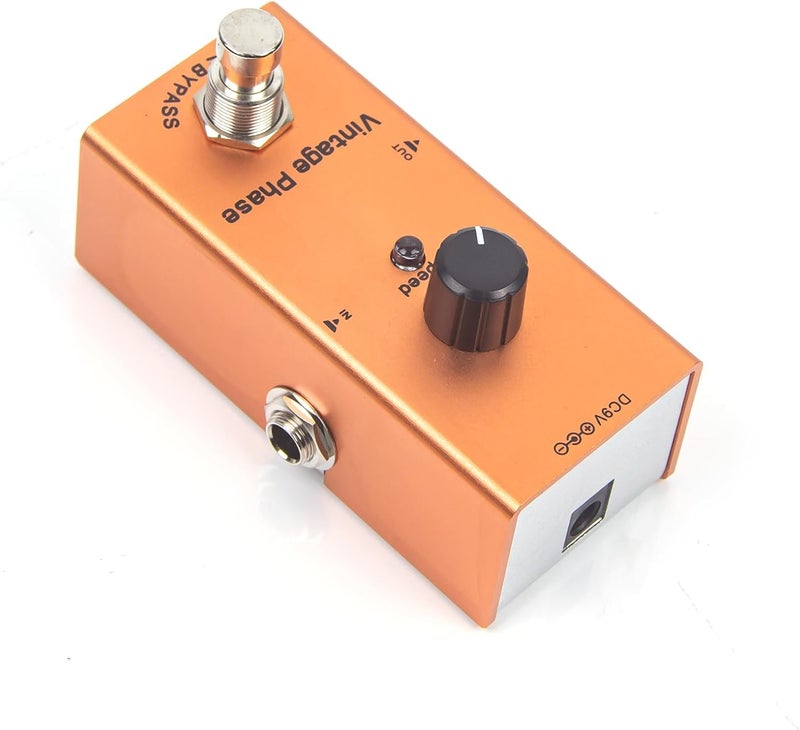 IOppWin Vintage Phaser Guitar Effects Pedal - Classic 70s Phase Sound, Speed Control, True Bypass, Aluminum Body, DC 9V (Adapter Not Included) - Image 3